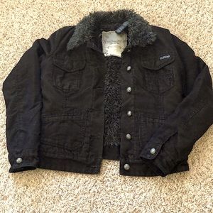 Buffalo David Bitton Black Faux Fur Lined Jacket